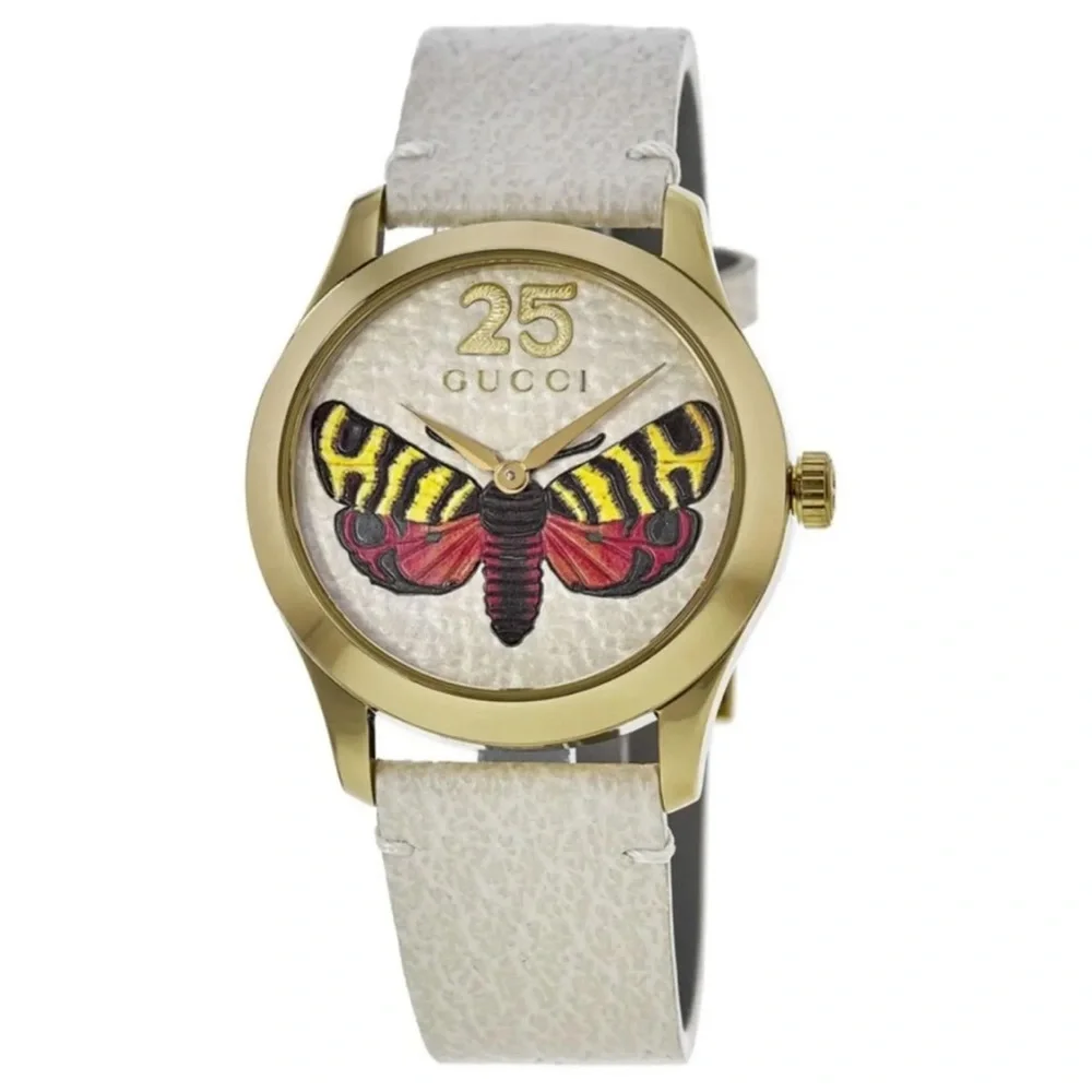 Gucci White Butterfly 🦋 Watch